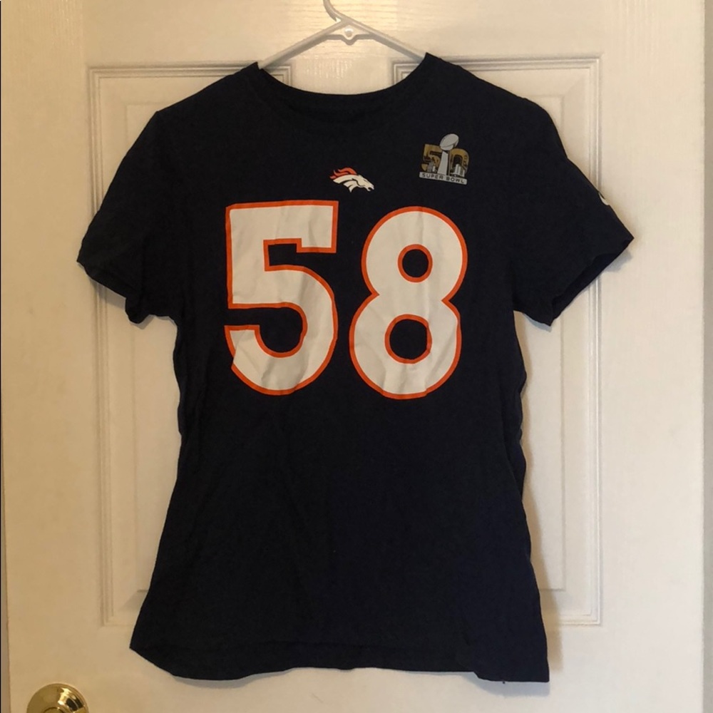Von Miller #58 Broncos T-shirt, size large